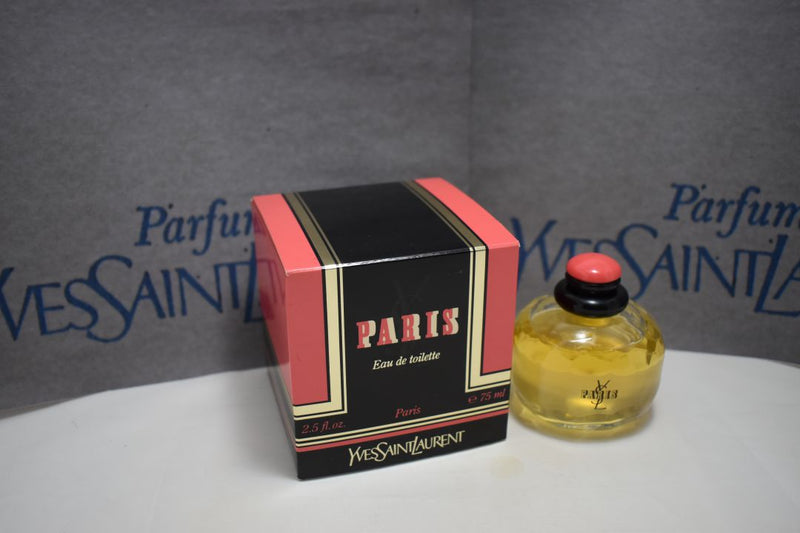 YVES SAINT LAURENT PARIS (VERSION 1983) ORIGINAL POUR FEMME / FOR WOMEN EAU DE TOILETTE 75 ml 2.5 FL.OZ.