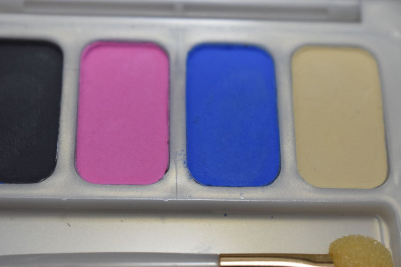 SEVENTEEN COSMETICS CAKE EYESHADOW SUPER IRIDESCENT (PALETTE No 59 -  VELVET TOUCH) / Συμπαγής Τετραπλή Σκιά Ματιών, Σούπερ Ιριδίζουσα -  (COLLECTION 59) -  Σε Απόχρωση (Λαδί - Ροζ - Μπλε - Μπεζ) 8 g.