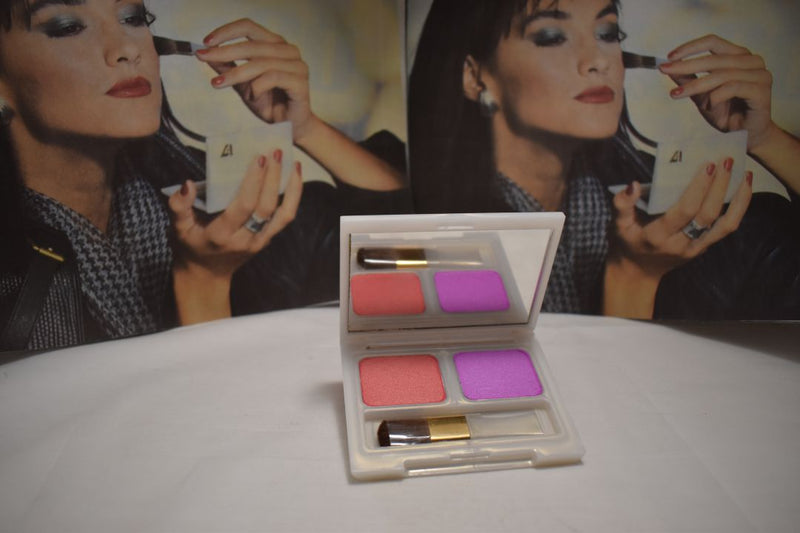 SEVENTEEN 17 COSMETICS BEAUTY COLOR / BLUSHER / FARD A JOUES / SUPER IRIDESCENT 2 COLOR SET (No 35 MIMOSA - LOBELIA) / Διπλό ρουζ, Σούπερ Ιριδίζον -  (COLLECTION 35) -  Σε Απόχρωση (Πορτοκαλί Σκούρο - Φούξια) 8 g.