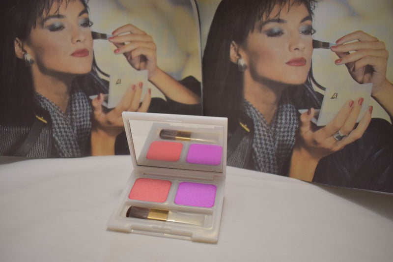 SEVENTEEN 17 COSMETICS BEAUTY COLOR / BLUSHER / FARD A JOUES / SUPER IRIDESCENT 2 COLOR SET (No 35 MIMOSA - LOBELIA) / Διπλό ρουζ, Σούπερ Ιριδίζον -  (COLLECTION 35) -  Σε Απόχρωση (Πορτοκαλί Σκούρο - Φούξια) 8 g.