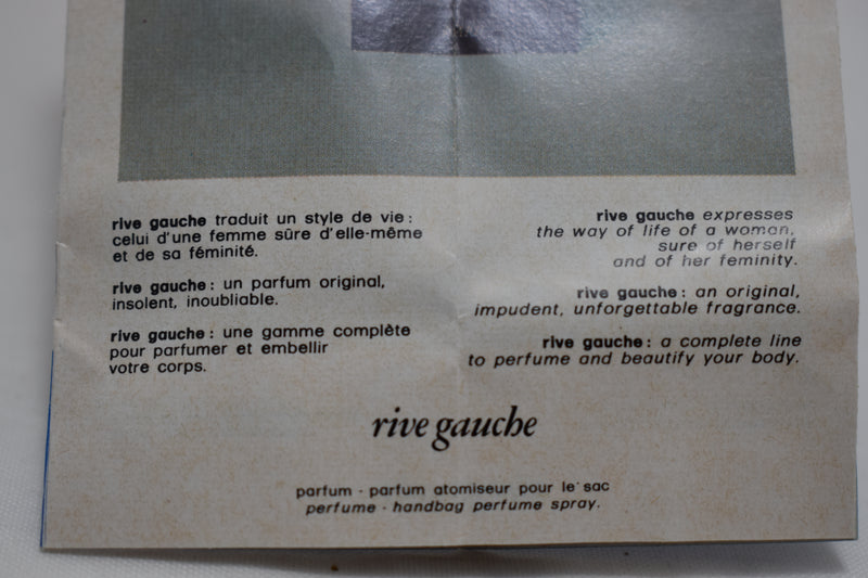 YVES SAINT LAURENT RIVE GAUCHE (VERSION 1971) ORIGINAL POUR FEMME / FOR WOMEN EAU DE TOILETTE 100 ml 3.4 FL.OZ.