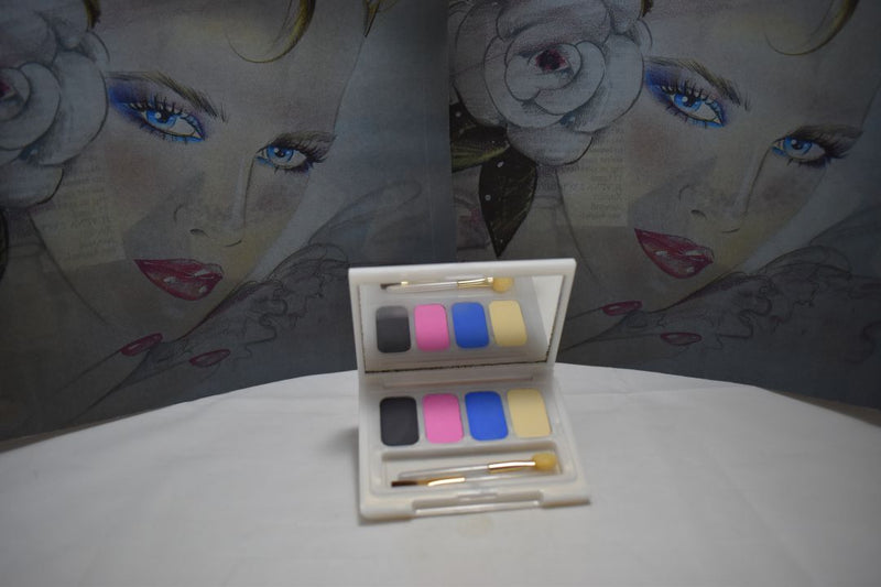 SEVENTEEN COSMETICS CAKE EYESHADOW SUPER IRIDESCENT (PALETTE No 59 -  VELVET TOUCH) / Συμπαγής Τετραπλή Σκιά Ματιών, Σούπερ Ιριδίζουσα -  (COLLECTION 59) -  Σε Απόχρωση (Λαδί - Ροζ - Μπλε - Μπεζ) 8 g.