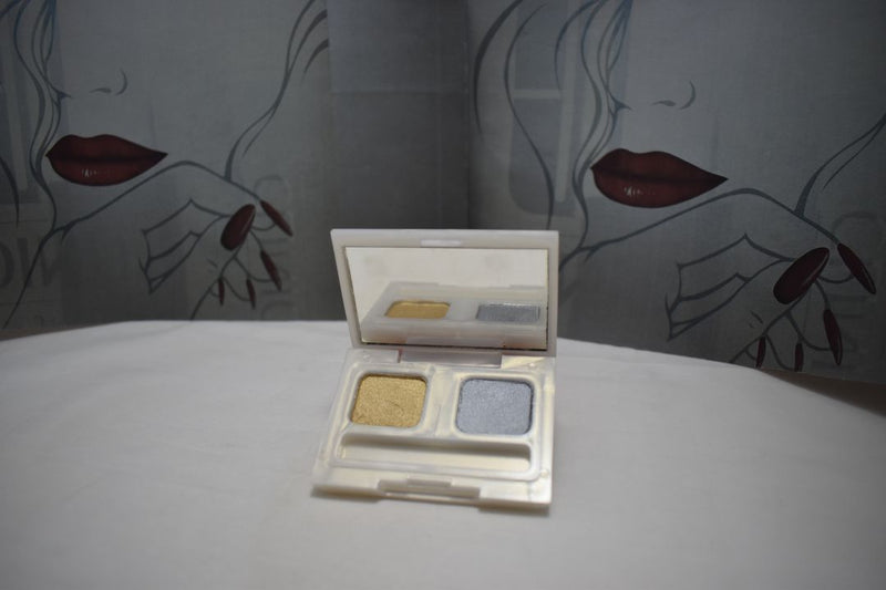SEVENTEEN 17 COSMETICS CAKE EYESHADOW SUPER IRIDESCENT (No 25 - DUOSHINE) / Συμπαγής Διπλή Σκιά Ματιών, Σούπερ Ιριδίζουσα -  (COLLECTION 25) -  Σε Απόχρωση (Χρυσαφί - Γκρι) 4.5 g.