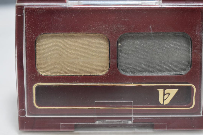 SEVENTEEN 17 COSMETICS CAKE EYE SHADOW DUO (No 2 GOLDEN - SMOKE GREEN) / Συμπαγής Διπλή Σκιά Ματιών -  (COLLECTION 2) -  Σε Απόχρωση (Χρυσαφί - Πράσινο της Ελιάς) 4 g.