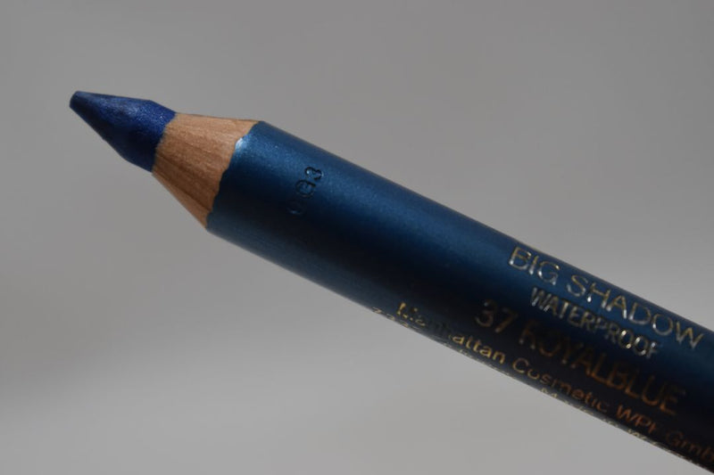 MANHATTAN COSMETICS BIG SHADOW WATERPROOF / Μολύβι Χονδρό, Διπλής Δράσης,  Ματιών και Σκιάς ταυτόχρονα, Αδιάβροχο, σε Απόχρωση (No 37-  ROYAL BLUE - Βασιλικό Μπλε).