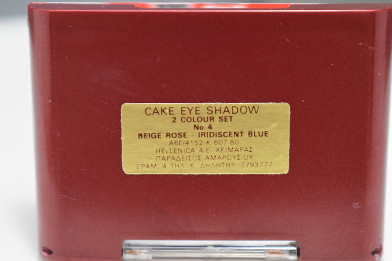 SEVENTEEN 17 COSMETICS CAKE EYE SHADOW DUO (No 4 BEIGE ROSE - IRIDISCENT BLUE) / Συμπαγής Διπλή Σκιά Ματιών -  (COLLECTION 4) -  Σε Απόχρωση (Μπεζ Ροζ - Ιριδίζον Μπλε) 4 g.