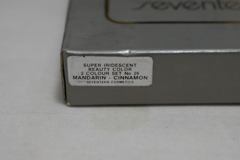 SEVENTEEN 17 COSMETICS BEAUTY COLOR / BLUSHER / FARD A JOUES / SUPER IRIDESCENT 2 COLOR SET (No 26 MANDARIN - CINNAMON) / Διπλό ρουζ, Σούπερ Ιριδίζον -  (COLLECTION 26) -  Σε Απόχρωση (Κοραλλί - Κανελλί) 8 g.