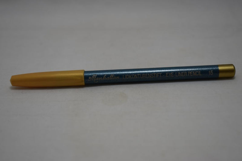 MANHATTAN COSMETICS LIDKONTURENSTIFT - EYE LINER (PENCIL) / Μολύβι Ψιλό Βλεφάρων και Ματιών σε Απόχρωση (Νο 15 - Σιέλ).