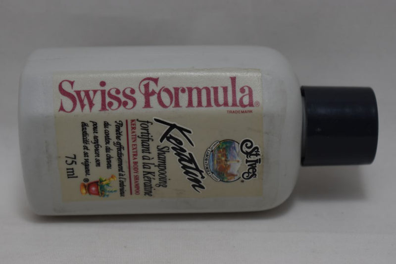 ST. IVES SHAMPOO Keratin "SWISS FORMULA" Lean / Thin / Volume Free Hair (VERSION 1989) / Σαμπουάν για Αδύνατα / Λεπτά και Χωρίς όγκο μαλλιά 75 ml 2.5 FL.OZ - ΜΙΝΙΑΤΟΥΡΑ