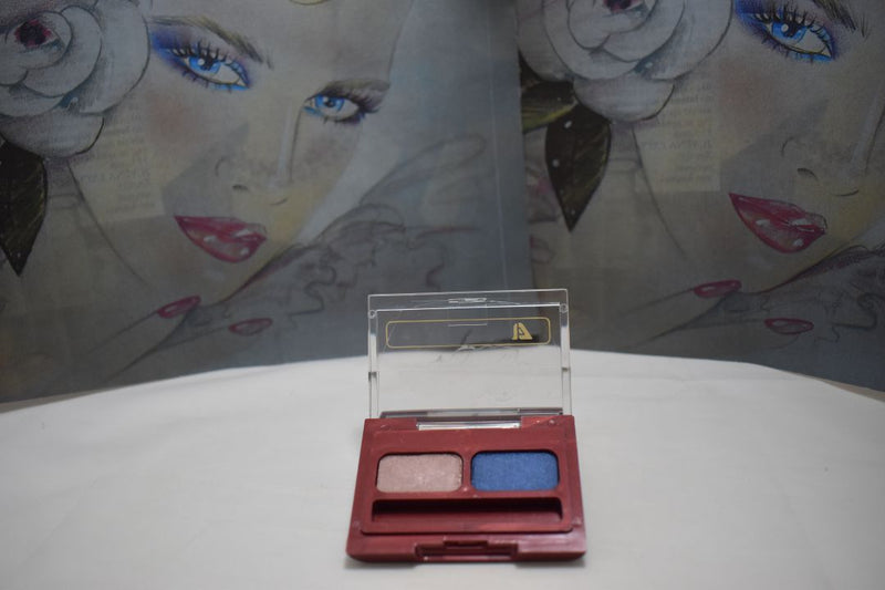 SEVENTEEN 17 COSMETICS CAKE EYE SHADOW DUO (No 4 BEIGE ROSE - IRIDISCENT BLUE) / Συμπαγής Διπλή Σκιά Ματιών -  (COLLECTION 4) -  Σε Απόχρωση (Μπεζ Ροζ - Ιριδίζον Μπλε) 4 g.