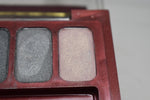 SEVENTEEN 17 COSMETICS CAKE EYE SHADOW 4 COLOUR SET   (PALETTES No 7 - SATIN GREY - BLUES) / Συμπαγής Τετραπλή Σκιά Ματιών -  (COLLECTION 7) -  Σε Απόχρωση (Γκρι Ανοικτό - Μολυβί - Γκρι Μεταλλικό - Ροζ) 8 g.