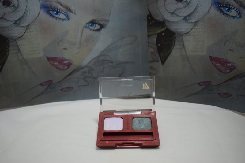 SEVENTEEN 17 COSMETICS CAKE EYE SHADOW DUO (No 41 GREEN - GREY) / Συμπαγής Διπλή Σκιά Ματιών -  (COLLECTION 41) -  Σε Απόχρωση (Γκρι Ανοικτό - Πράσινο)  4 g.