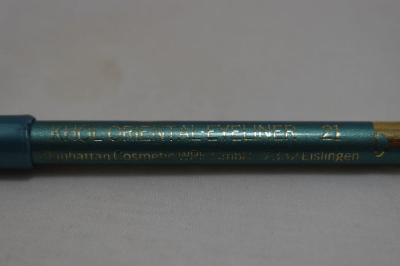 MANHATTAN COSMETICS KHOL - ORIENTAL - EYE LINER (PENCIL) / Μολύβι Ματιών Καζάλ σε Απόχρωση (Νο 21 - Τυρκουάζ).