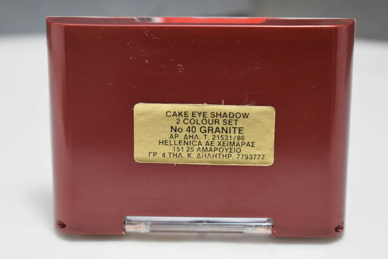 SEVENTEEN 17 COSMETICS CAKE EYE SHADOW DUO (SET No 40 GRANITE) / Συμπαγής Διπλή Σκιά Ματιών -  (COLLECTION 40) -  Σε Απόχρωση (Ροζ Έντονο - Γρανίτης) 4 g.