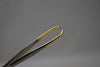 Madison top quality with guarantee SOLINGEN GERMANY,  Stainless Steel Curved Tip Tweezers / Τσιμπιδάκι από Ανοξείδωτο Χάλυβα (Ατσάλι), με καμπύλη άκρη επιχρυσωμένη, κορυφαίας ποιότητας με την εγγύηση Solingen, 8 cm.