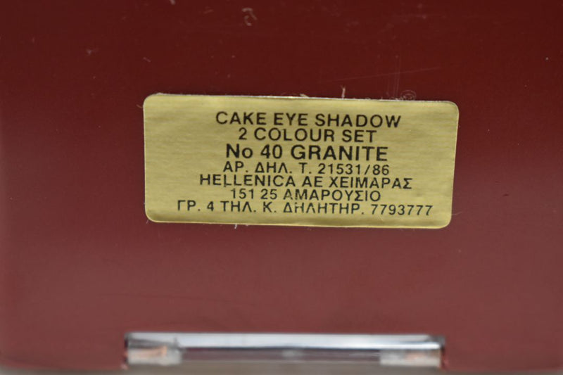 SEVENTEEN 17 COSMETICS CAKE EYE SHADOW DUO (SET No 40 GRANITE) / Συμπαγής Διπλή Σκιά Ματιών -  (COLLECTION 40) -  Σε Απόχρωση (Ροζ Έντονο - Γρανίτης) 4 g.