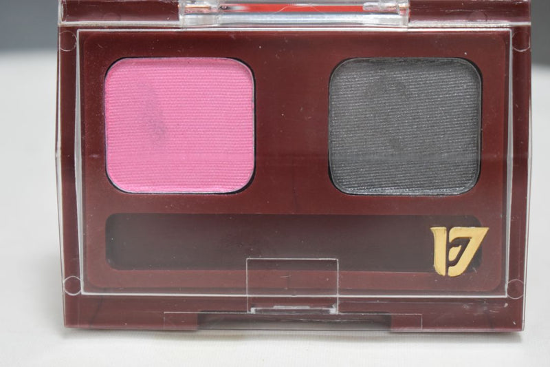 SEVENTEEN 17 COSMETICS CAKE EYE SHADOW DUO (SET No 40 GRANITE) / Συμπαγής Διπλή Σκιά Ματιών -  (COLLECTION 40) -  Σε Απόχρωση (Ροζ Έντονο - Γρανίτης) 4 g.