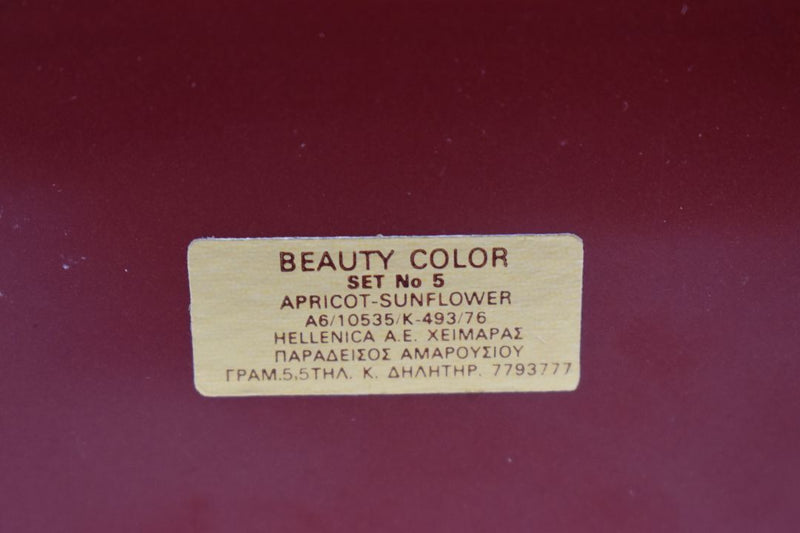 SEVENTEEN 17 COSMETICS BEAUTY COLOR / BLUSHER / FARD A JOUES / 2 COLOR SET (No 5 APRICOT - SUNFLOWER) / Διπλό ρουζ -  (COLLECTION 5) -  Σε Απόχρωση (Βερικοκκί - Μπεζ Καφέ) 5.5 g.