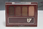 SEVENTEEN 17 COSMETICS CAKE EYE SHADOW 4 COLOUR SET   (PALETTES No 5 - SATIN BROWNS) / Συμπαγής Τετραπλή Σκιά Ματιών -  (COLLECTION 5) -  Σε Απόχρωση (Καφέ Σκούρο - Κεραμιδί - Καφέ Ολέ  - Καφέ της Ώχρας) 8 g.