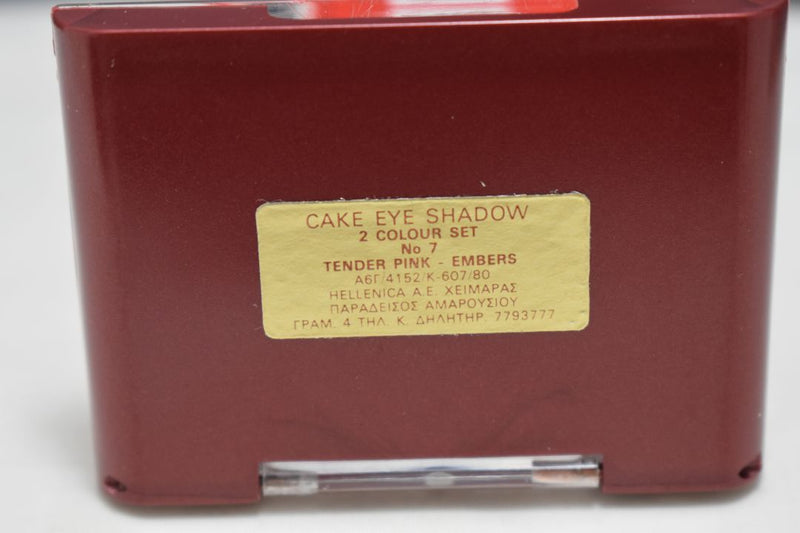 SEVENTEEN 17 COSMETICS CAKE EYE SHADOW DUO (No 7 TENDER PINK - EMBERS) / Συμπαγής Διπλή Σκιά Ματιών -  (COLLECTION 7) -  Σε Απόχρωση (Ροζ - Σταχτί) 4 g.
