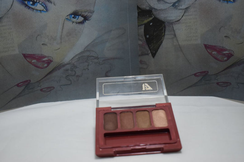 SEVENTEEN 17 COSMETICS CAKE EYE SHADOW 4 COLOUR SET   (PALETTES No 5 - SATIN BROWNS) / Συμπαγής Τετραπλή Σκιά Ματιών -  (COLLECTION 5) -  Σε Απόχρωση (Καφέ Σκούρο - Κεραμιδί - Καφέ Ολέ  - Καφέ της Ώχρας) 8 g.