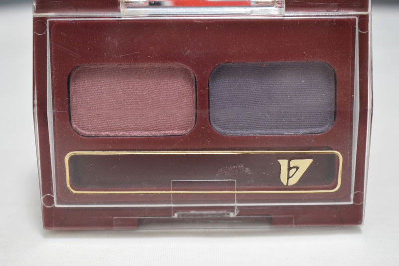 SEVENTEEN 17 COSMETICS CAKE EYE SHADOW DUO (No 6 PLUM ROSE - DEEP VIOLET) / Συμπαγής Διπλή Σκιά Ματιών -  (COLLECTION 6) -  Σε Απόχρωση (Απαλό Ροζ - Βαθύ Βιολετί) 4 g.