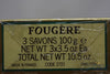 Roger&Gallet Fougère - Fern (Version De 1980) Savon Parfume / Soap Perfumed 3 Savons 100 Gr 3X3.5 Oz