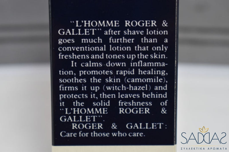 Roger&Gallet L Homme (Version De 1979) Original Pour / For Men Lotion Apres-Rasage (After Shave