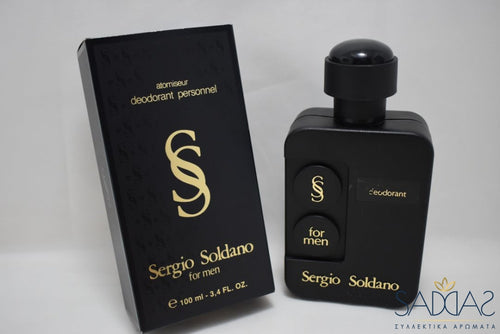 Sergio Soldano Nero / Black Version (1985) Original For Men Pour Homme Deodorant Personnel Atomiseur