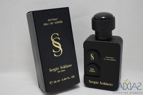 Sergio Soldano Nero / Black Version (1985) Original For Men Pour Homme Eau De Toilette Atomiseur 25