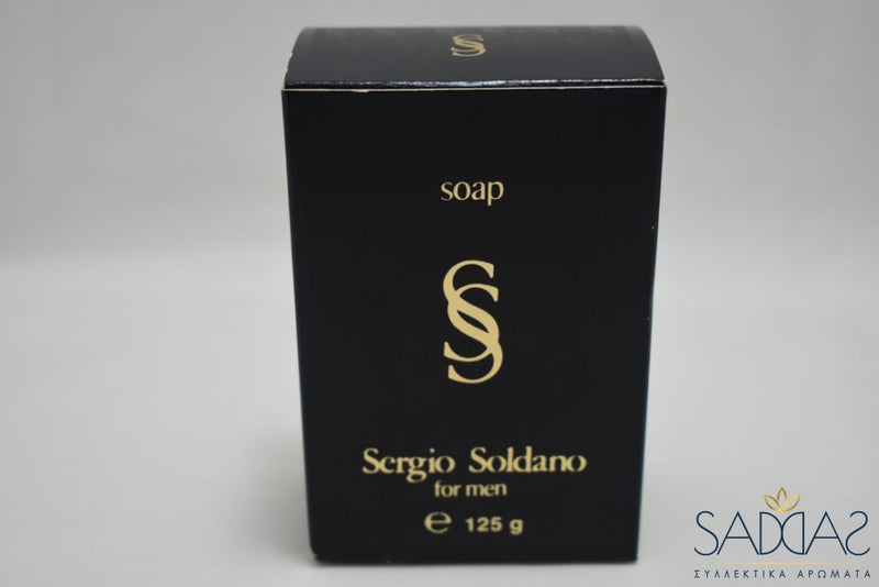Sergio Soldano Nero / Black Version (1985) Original For Men Pour Homme Soap 125 Gr 4.2 Oz.