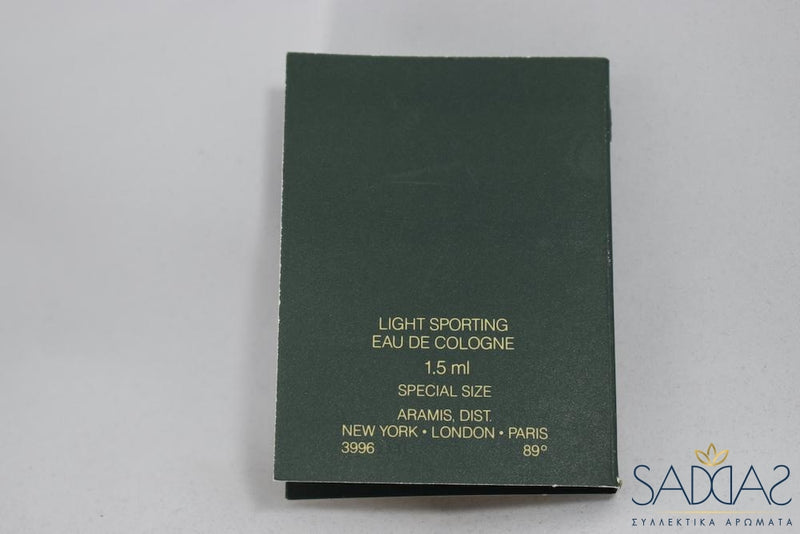 Aramis Devin (1977) For Men Light Sporting Eau De Cologne 1 5 Ml 0.05 Fl.oz - Special Size Samples