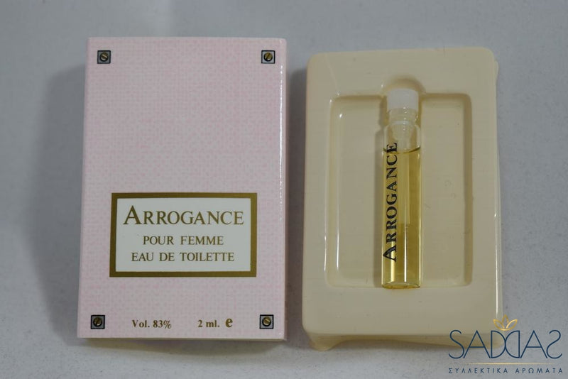 Arrogance Pour Femme Original(1982) By Pikenz The First Eau De Toilette 2 Ml 0 06 Fl.oz - Samples