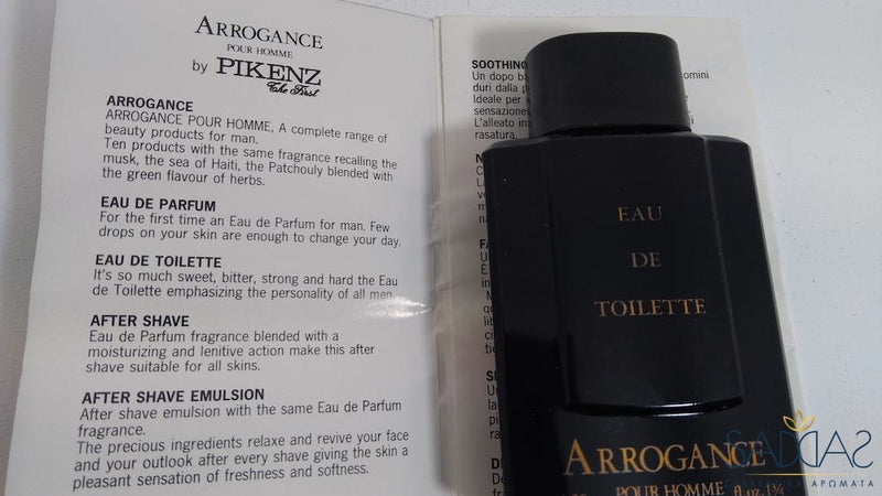 Arrogance Pour Homme Original (1982) By Pikenz The First Eau De Toilette 50 Ml 1.3/4 Fl.oz.