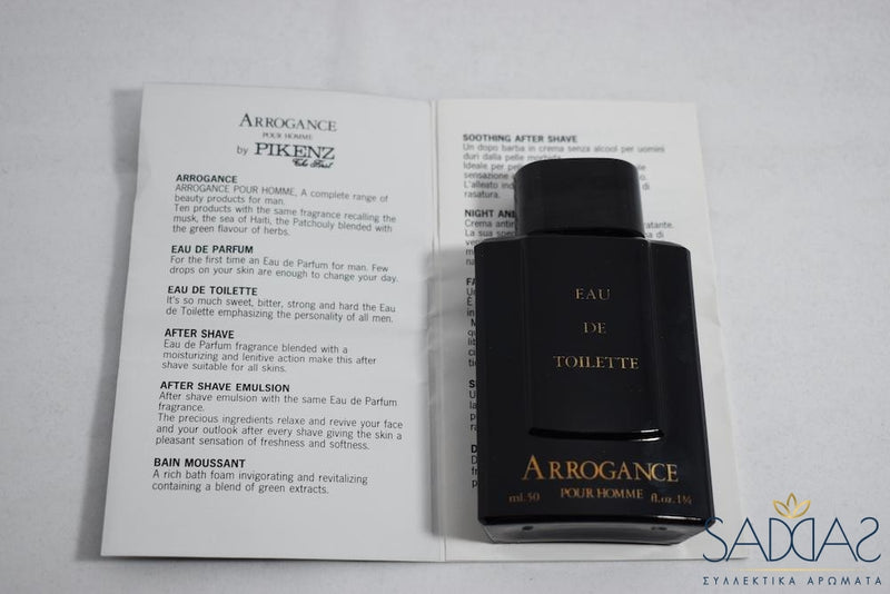 Arrogance Pour Homme Original (1982) By Pikenz The First Eau De Toilette 50 Ml 1.3/4 Fl.oz.