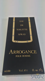 Arrogance Pour Homme Original (1982) By Pikenz The First Eau De Toilette Spray 100 Ml 3.1/2 Fl.oz.