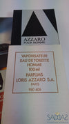 Azzaro Pour Homme (1978) Eau De Toilette Vaporisateur Natural Spray 100 Ml 3 3/8 Fl.oz.