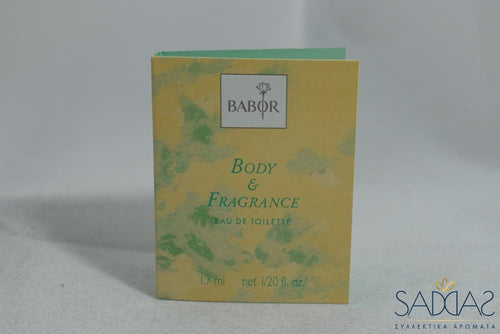 Babor Body @ Fragrance Pour Femme Eau De Toilette 1.7 0 05 Fl.oz - Samples