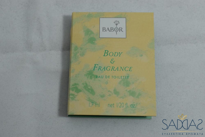 Babor Body @ Fragrance Pour Femme Eau De Toilette 1.7 0 05 Fl.oz - Samples