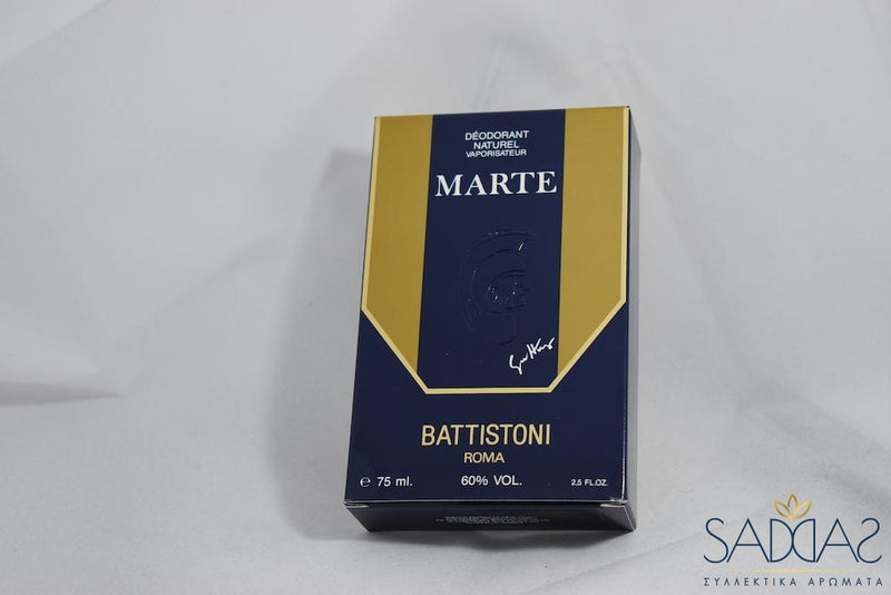 Battistoni Roma M A R T E (1987) Pour Homme Deodorant Naturel Vaporisateur 75 Ml 2 5 Fl.oz - (Full