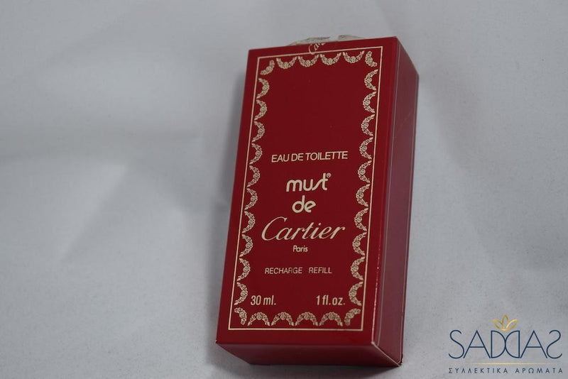 Cartier Must De (1981) Pour Femme Eau De Toilette 30 Ml 1 Fl.oz - Complet (Refillable) * + Recharge