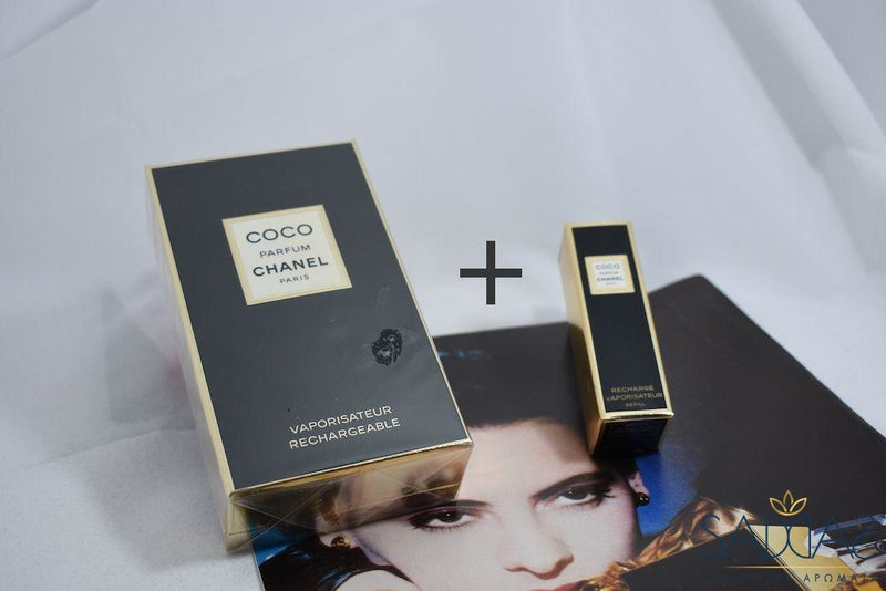 Chanel Coco (1984) Pour Femme Parfum Vaporisateur Rechargeable * 7.5 Ml 0.25 Fl.oz + Recharge Refill