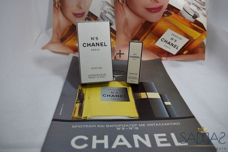 Chanel 5 (1921) Pour Femme Parfum Vaporisateur Pour Le Sac Rechargeable 6 Ml 0.20 Fl.oz + Recharge