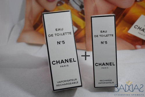 Chanel 5 (1952) Pour Femme Eau De Toilette Luxe Vaporisateur Rechargeable* 50 Ml 1.7 Fl.oz +