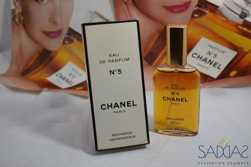 Chanel 5 Pour Femme Eau De Parfum Luxe Vaporisateur Rechargeable 50 Ml 1.7 Fl.oz + Recharge Refill