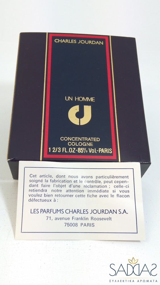 Charles Jourdan Un Homme (1980) Eau De Toilette 50 Ml 1 Fl.oz