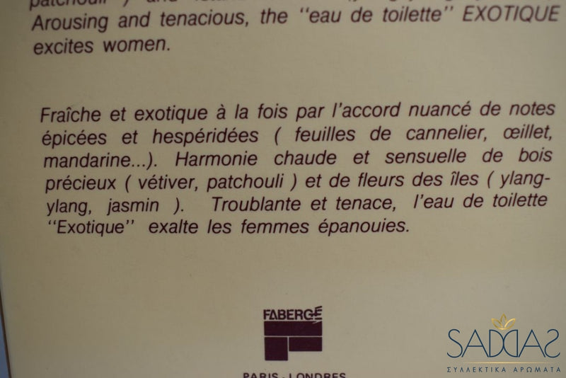 Faberg Feminin Exotique (1982) Pour Femme Eau De Toilette 150 Ml 5.00 Fl.oz.