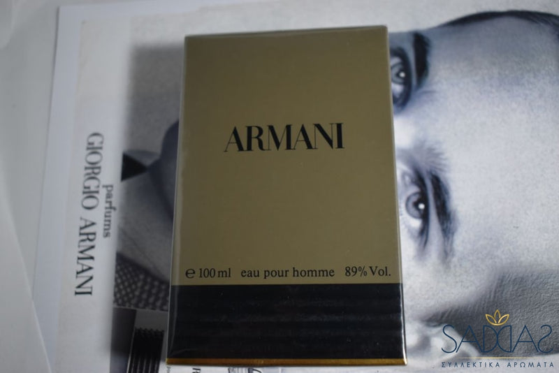 Giorgio Armani Eau Pour Homme (Version De 1984) Toilette 100 Ml 3.3 Fl.oz.