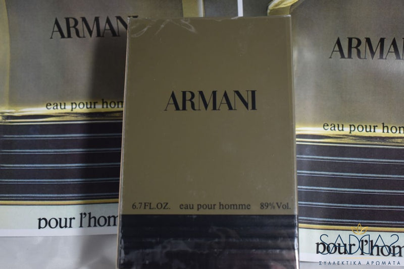 Giorgio Armani Eau Pour Homme (Version De 1984) Toilette 200 Ml 6.7 Fl.oz Jumbo !!!