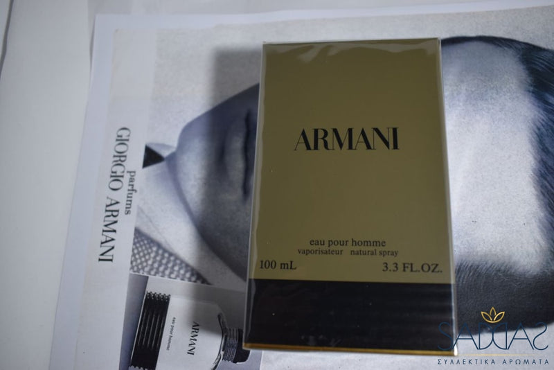 Giorgio Armani Eau Pour Homme (Version De 1984) Toilette Vaporisateur 100 Ml 3.3 Fl.oz.